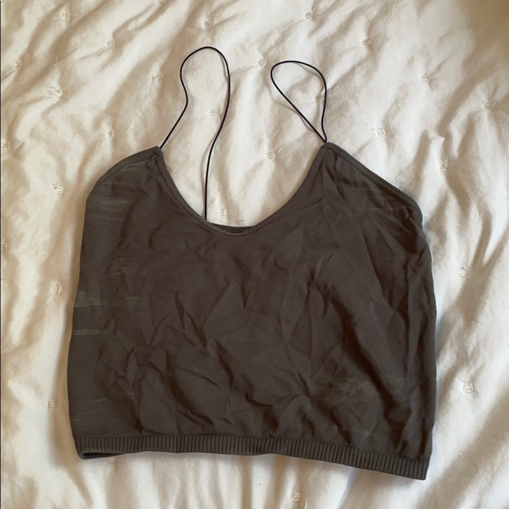 Out from under crop top